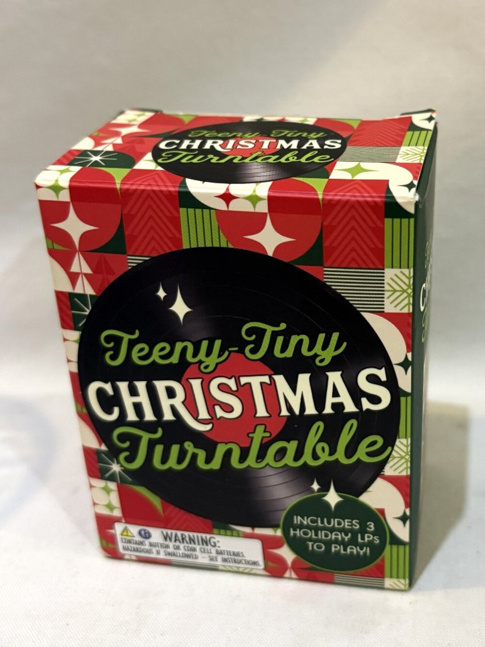 Teeny Tiny Turntable Christmas Holiday Ornament Audiophile Lovers